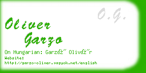 oliver garzo business card